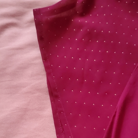 Fushia Short Sleeve Blouse - Picture 4 of 5